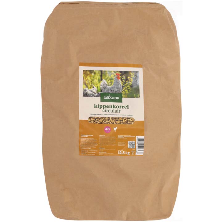 Welkoop Kippenkorrel Circulair - Kippenvoer - 12.5 Kilogram