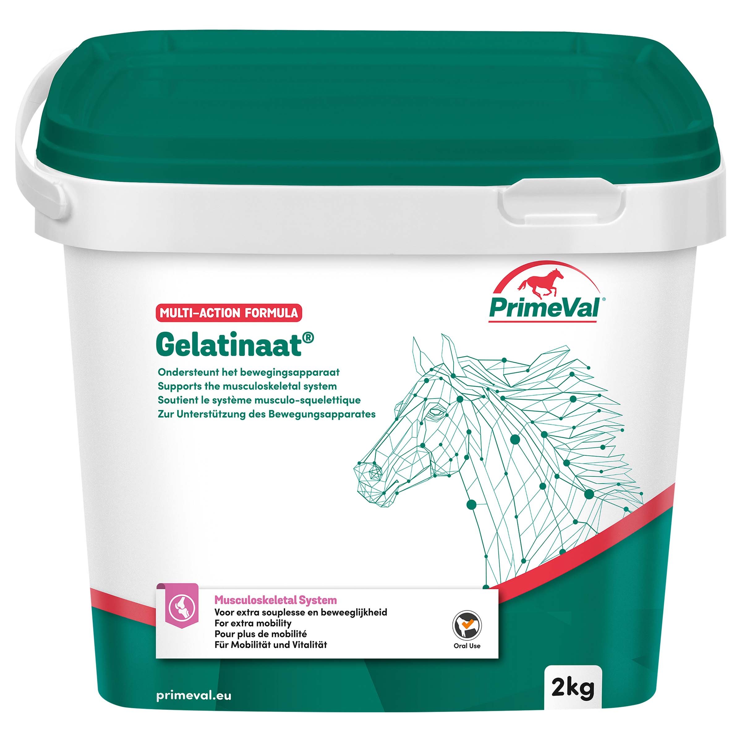 Primeval Gelatinaat - Gewrichtsupplement - Paard - 2 Kilogram - Doos - paard