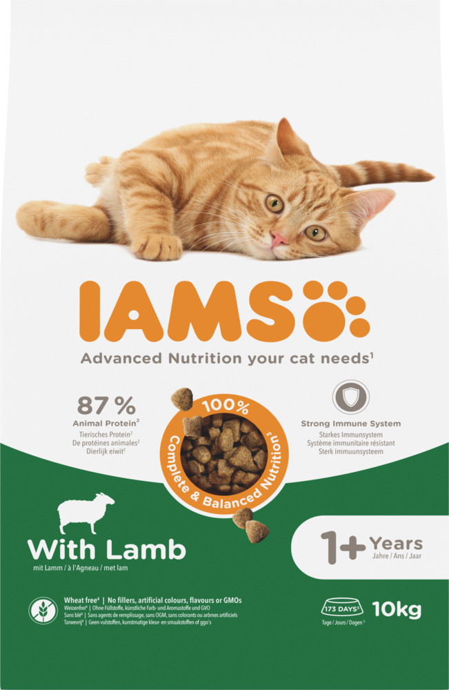 IAMS Adult - Kattenvoer - 10 Kilogram - lam