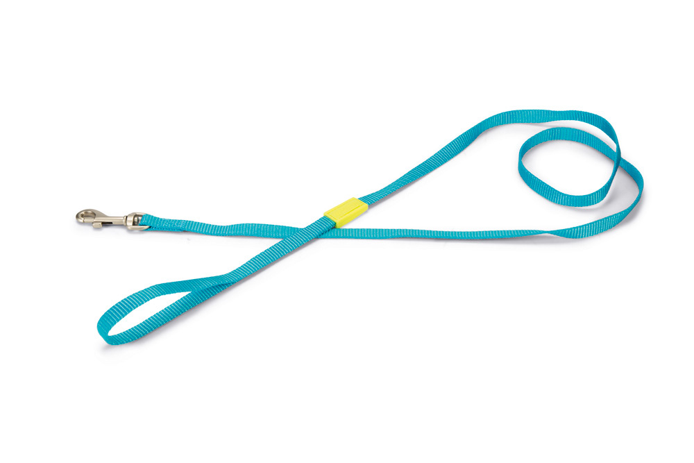 Beeztees Uni - Hondenriem - lichtblauw - 1 cm - 120 cm