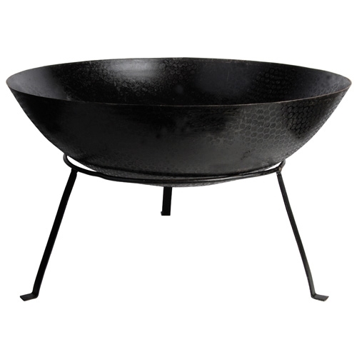 Esschert Fancy Flames Op voet - Vuurschaal - Rond - Zwart - Metaal