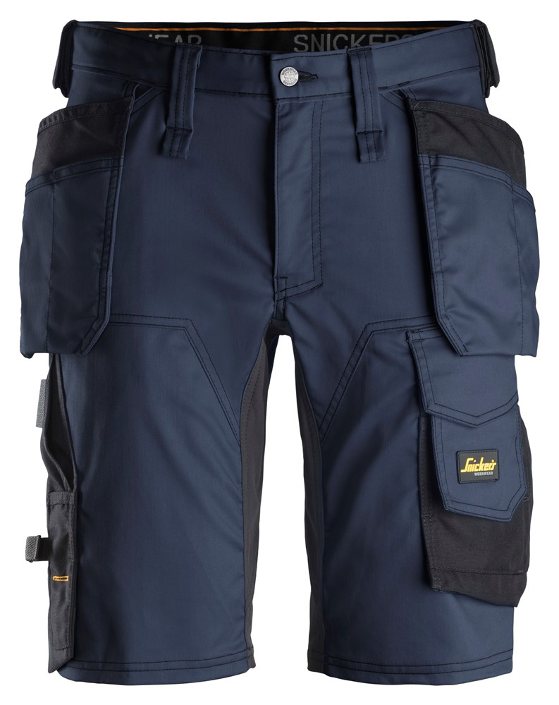 Snickers AllroundWork 6141 Stretch - Korte werkbroek - Donkerblauw - 44