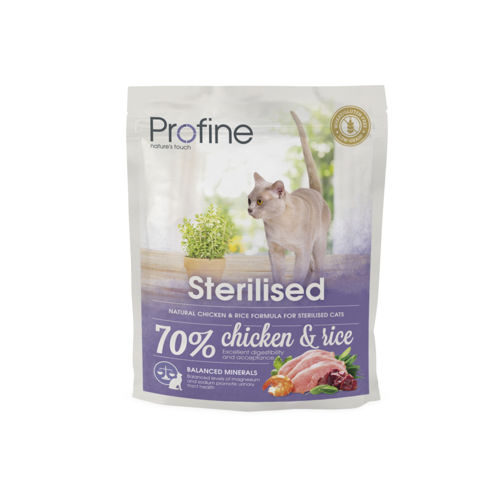 Profine Sterilised - Kattenvoer - 0.3 Kilogram - rijst, kip