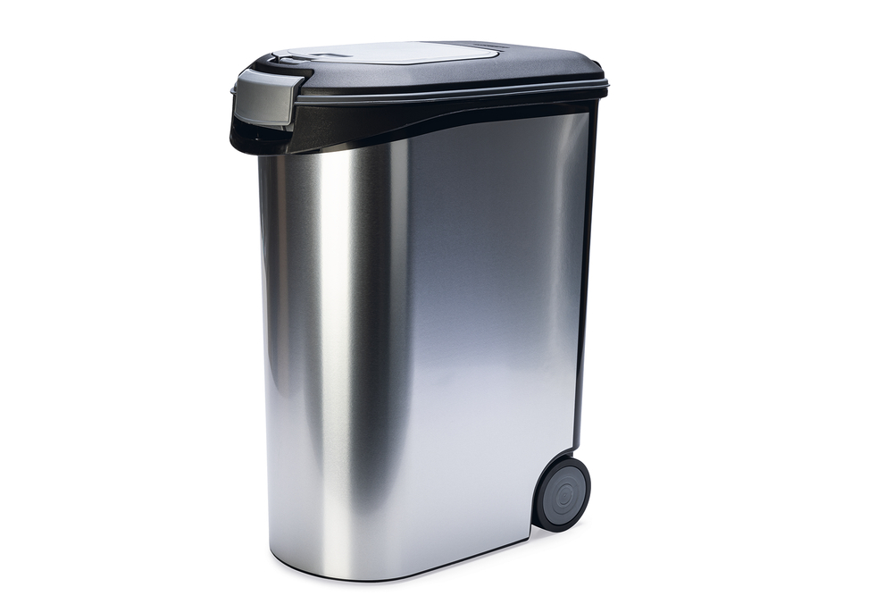 Curver Hond - Voercontainer - 54 Liter - Zilver