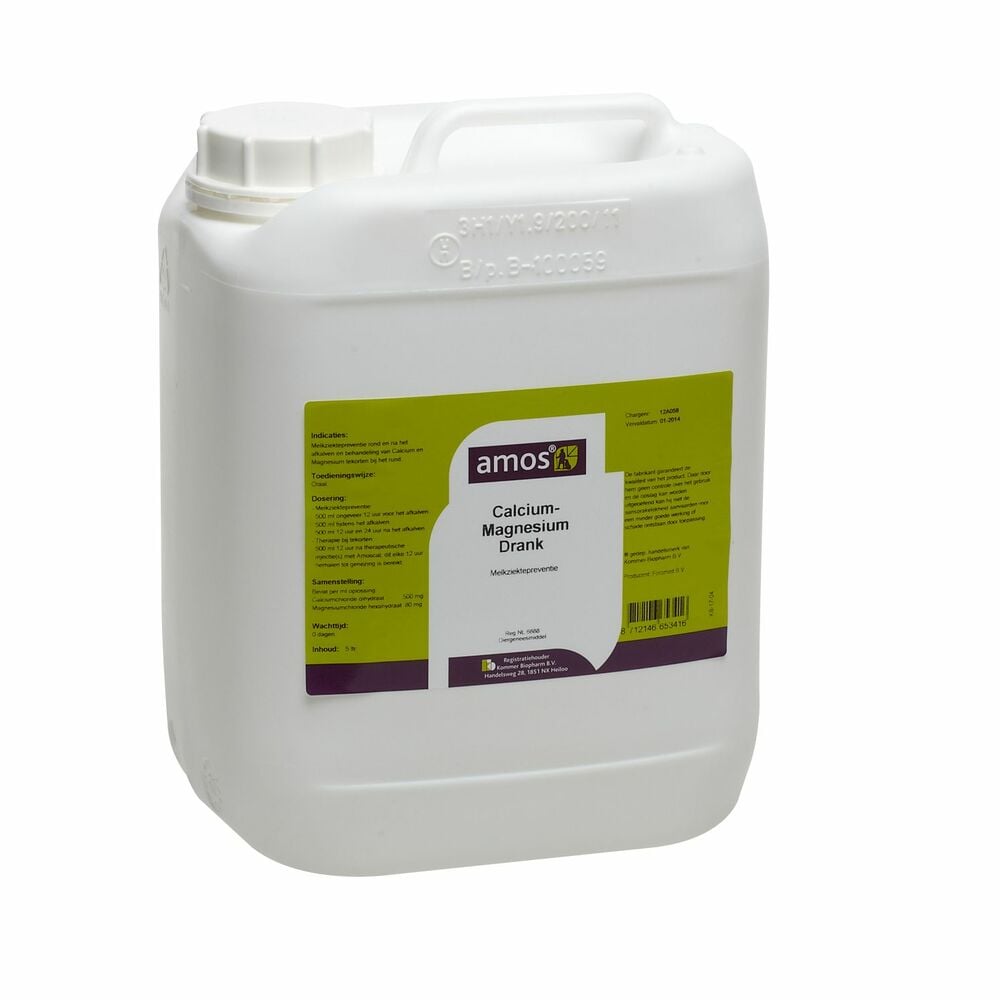 Amos Calcium Magnesium Drank - Melkziekte - 5 Liter