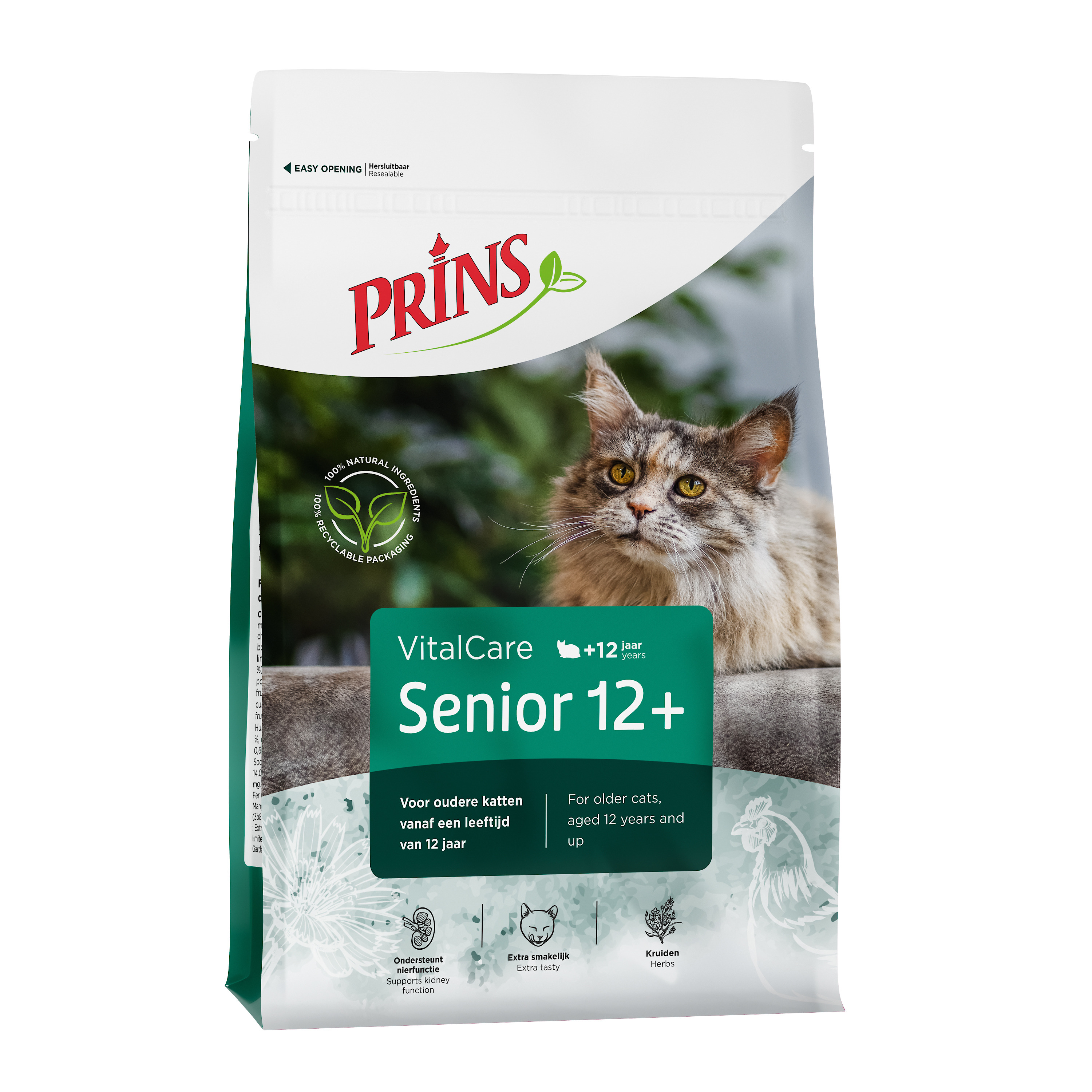 Prins Vital Care Senior 12+ - Kattenvoer - 1.5 Kilogram - kruiden Prins Vital Care Senior 12+ - Kattenvoer - 1.5 Kilogram - kruiden