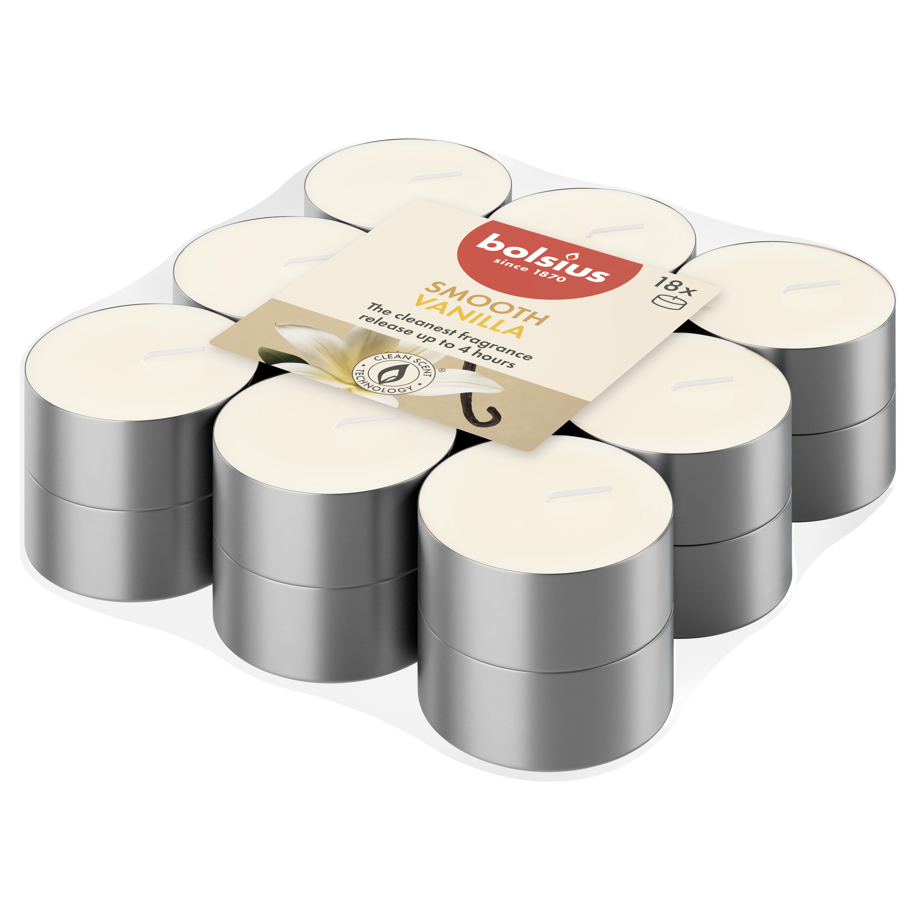 Bolsius True Scents Geur - Waxinelichtjes - Geel - Vanille