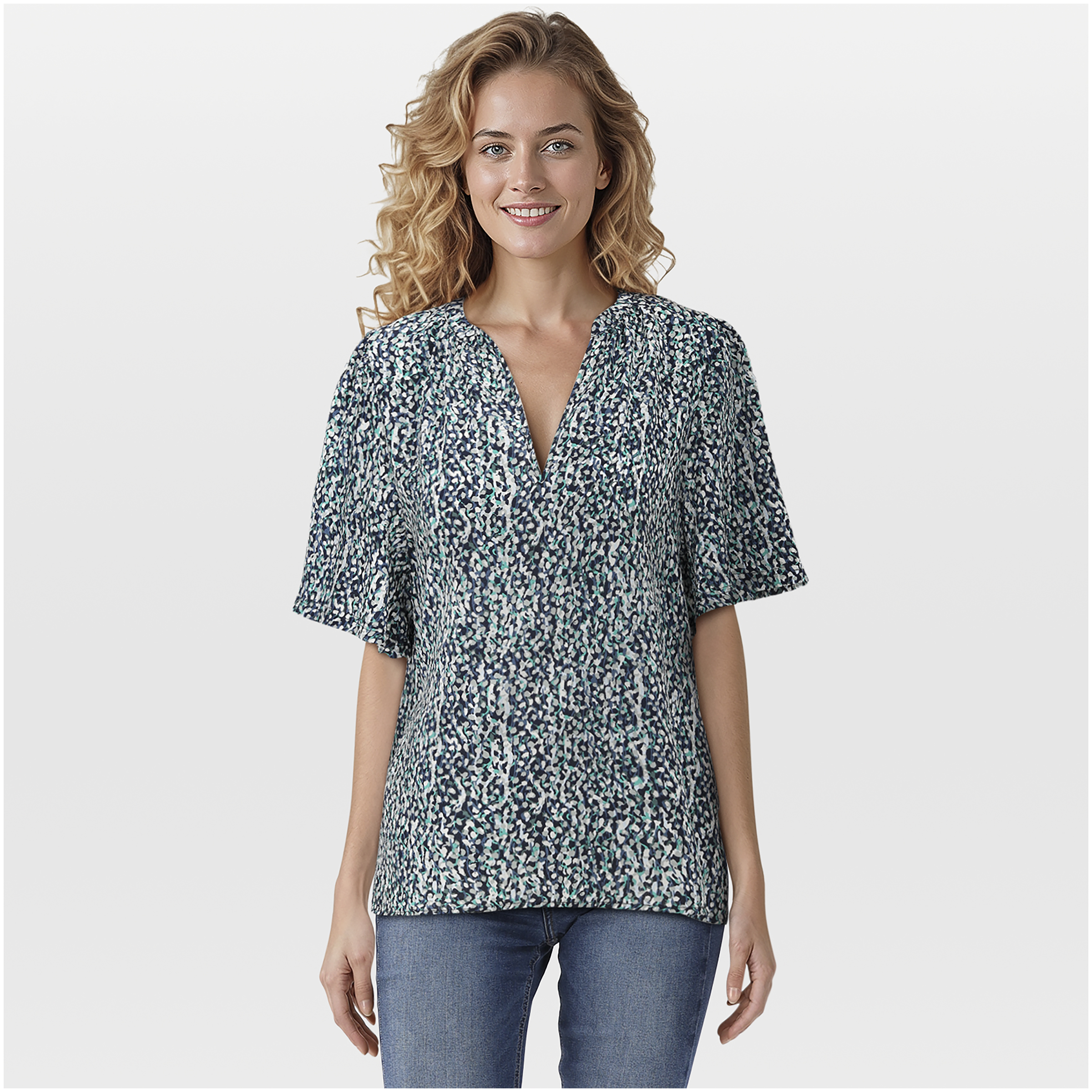 VELESTE Jema - T-Shirt - Melange groen - 40 VELESTE Jema - T-Shirt - Melange groen - 40