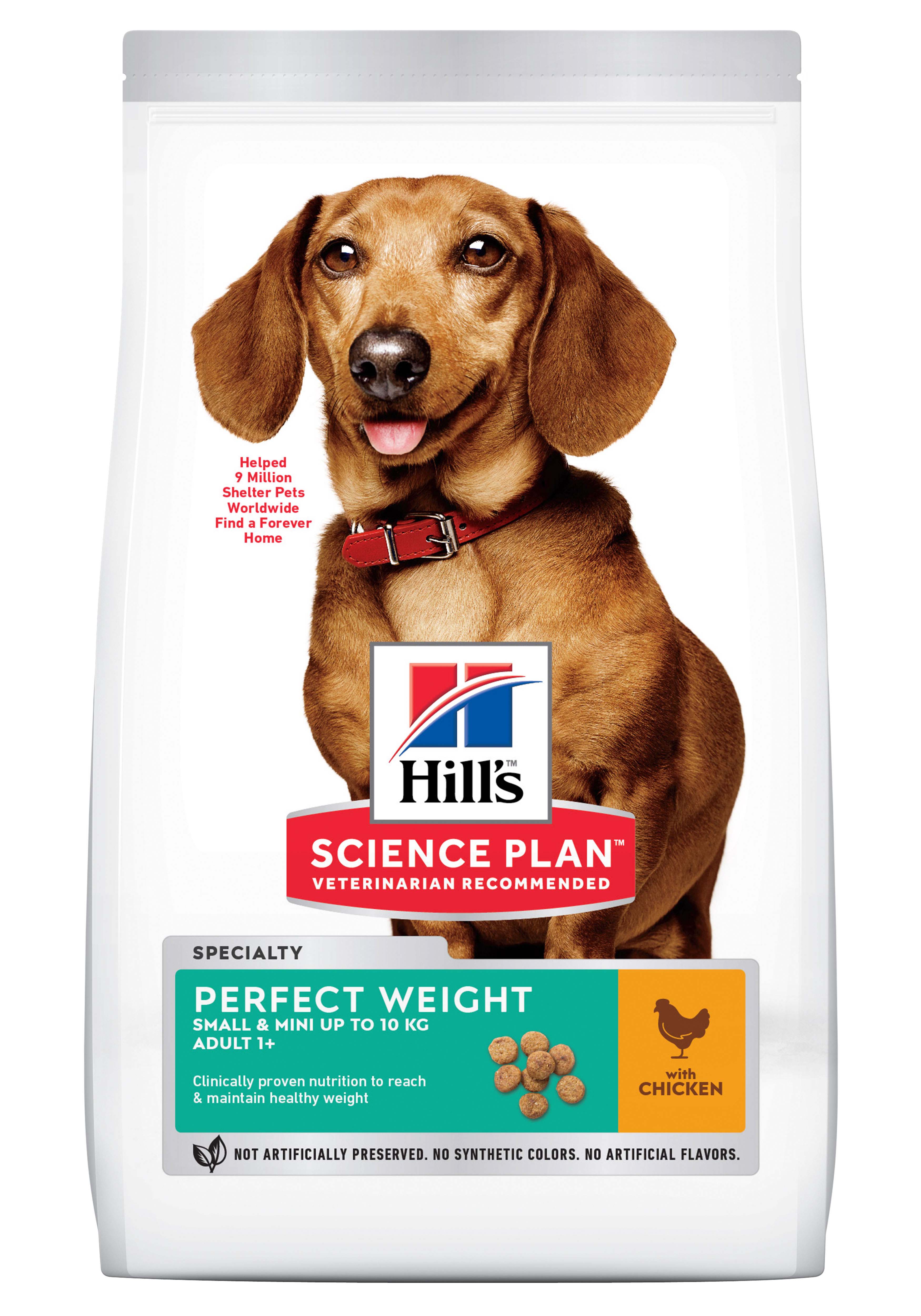 Hill's Science Plan Perfect Weight Adult Small - Mini - Hondenvoer - 1.5 Kilogram - kip