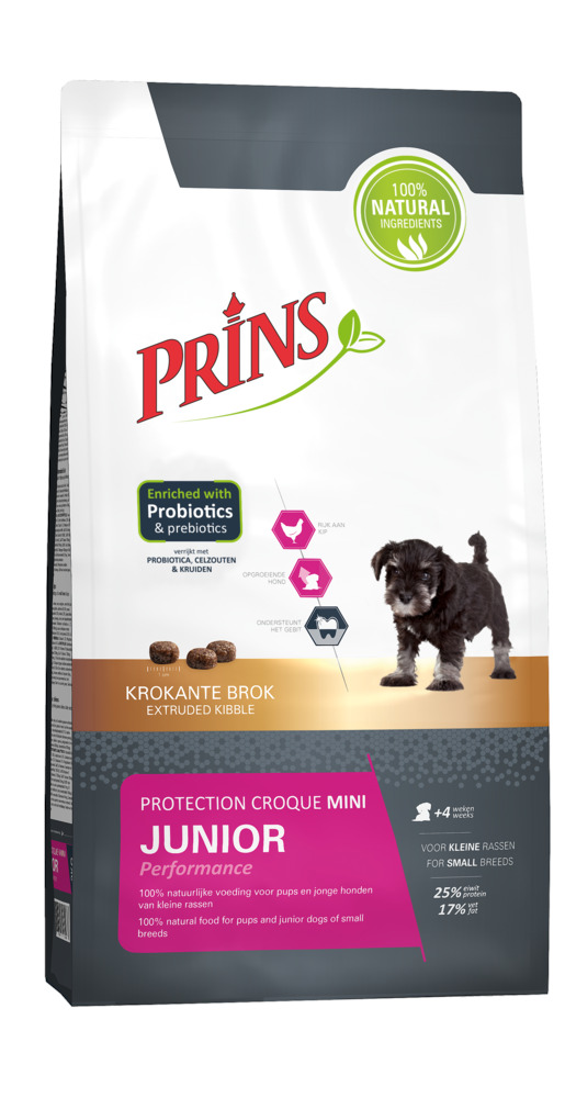 Prins Petfoods Protection Croque Mini Junior Performance - Hondenvoer - 10 Kilogram - kip