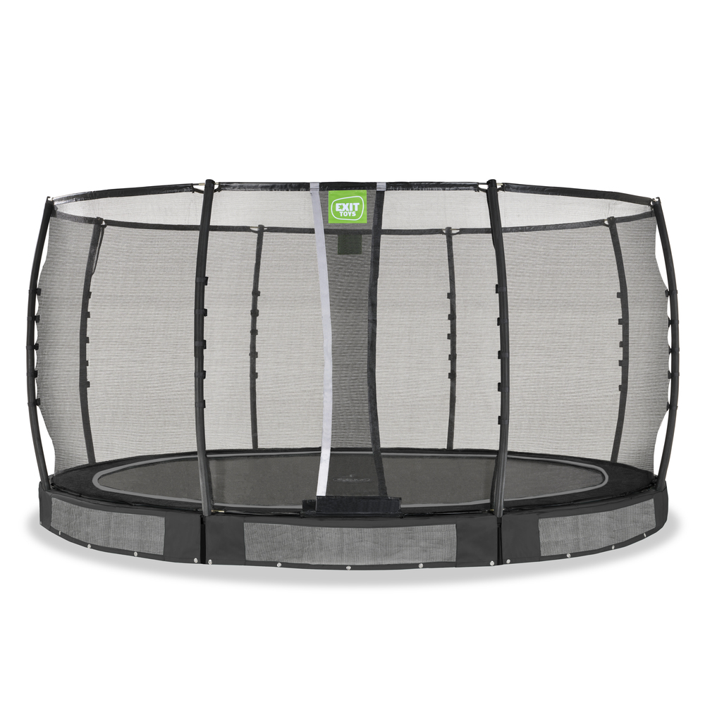 EXIT Allure Premium - Inground trampoline - Zwart - 427 cm