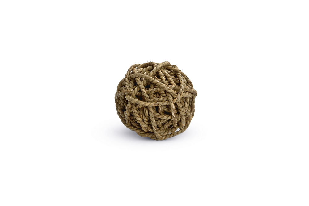 Beeztees Gevlochten Speelbal  - Knaagdierspeelgoed - 18x8x8 cm
