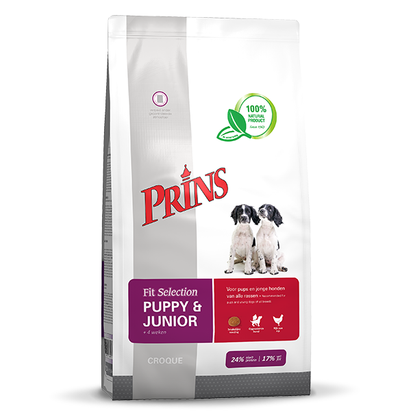 Prins Fit Selection Puppy & Junior - Hondenvoer - 10 Kilogram - gevogelte