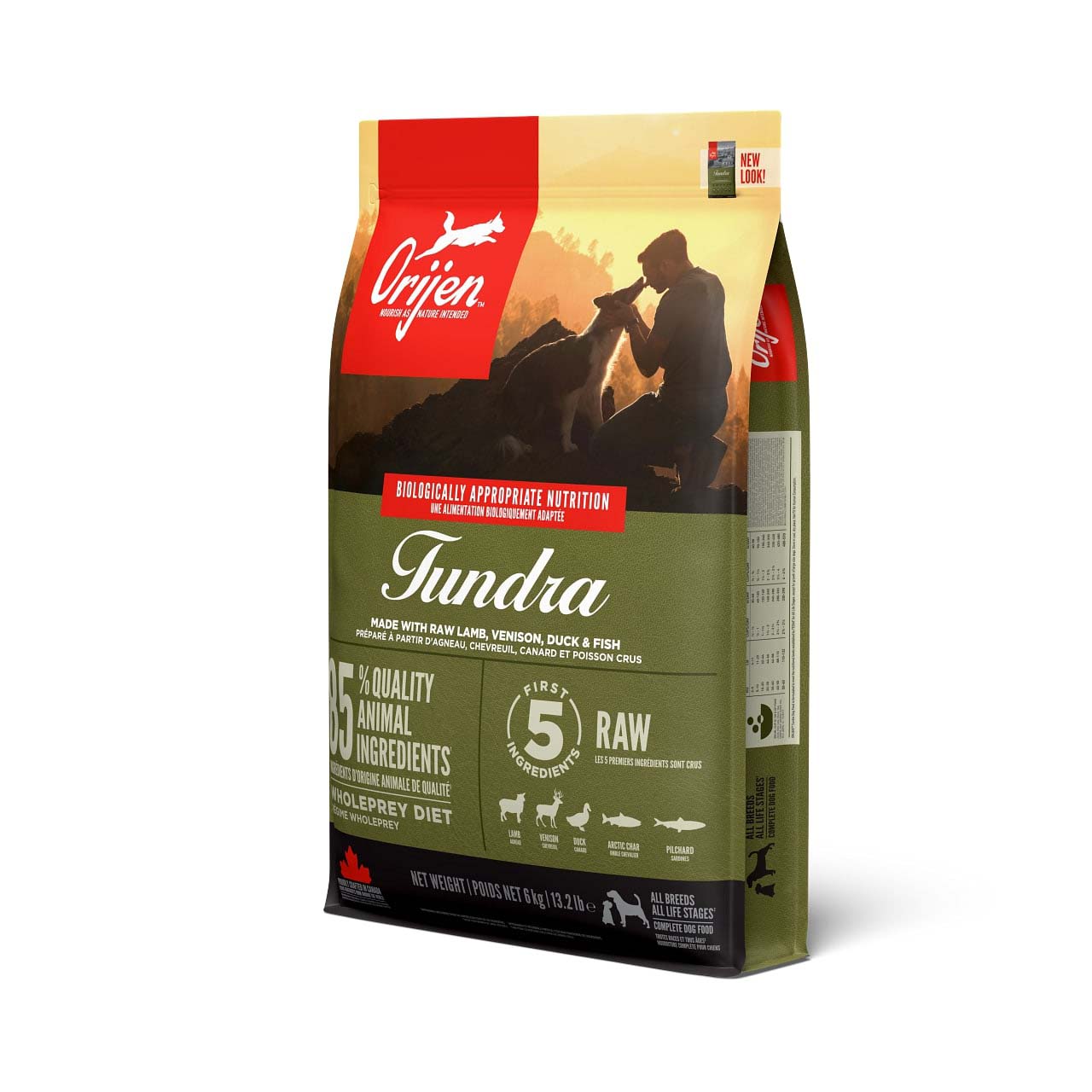Orijen Tundra Dog Whole Prey - Hondenvoer - 6 Kilogram - hert, geit, vis