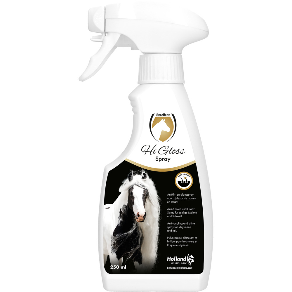 Excellent Hi Gloss Spray - Vachtverzorging Paard - 250 Milliliter