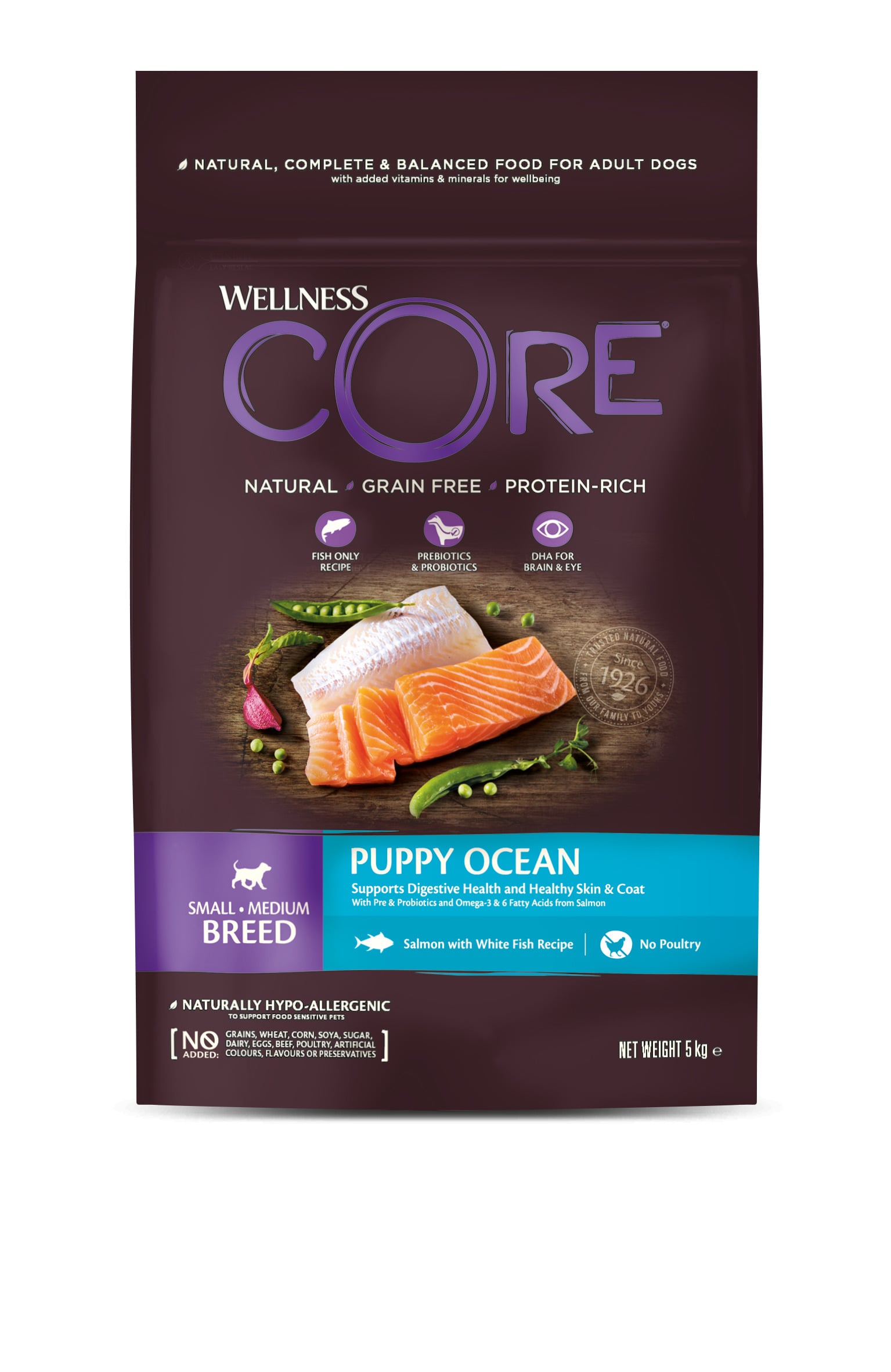 Wellness Care Puppy Small/Medium Breed  Ocean - Hondenvoer - 5 Kilogram - Vis