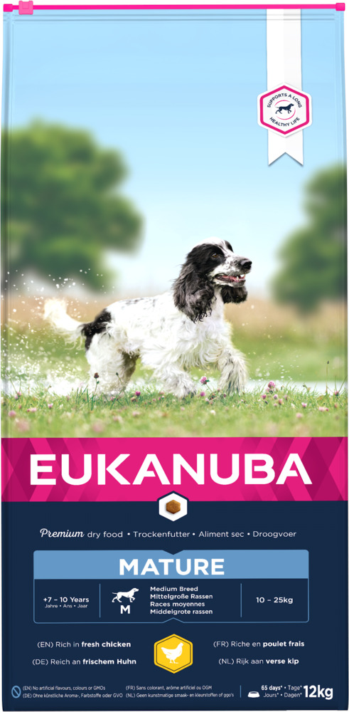 Eukanuba Thriving Mature Medium - Hondenvoer - 12 Kilogram - kip