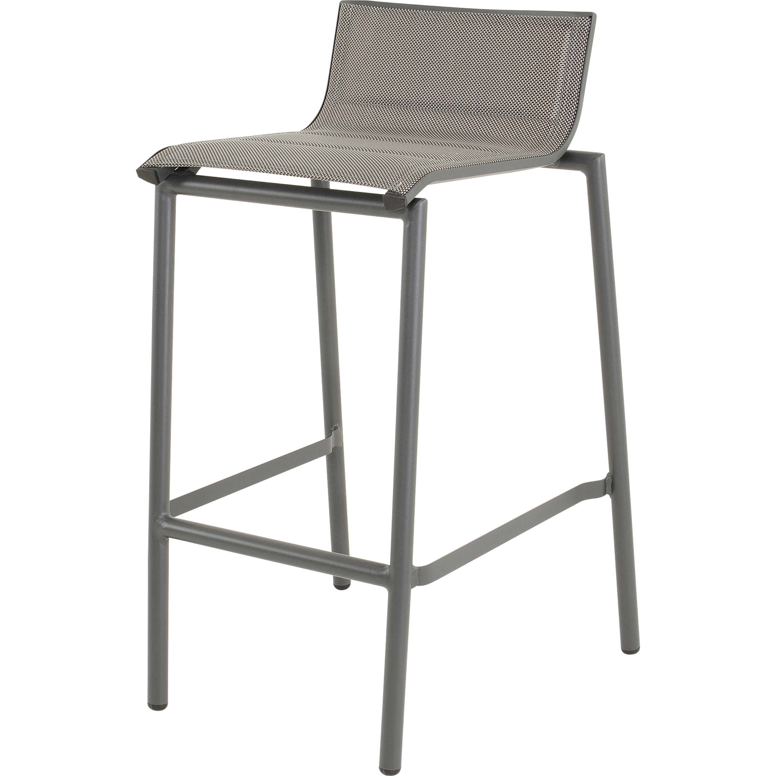 Lesli Living Milazzo - Barstoel - Antraciet - 89x54x52 cm