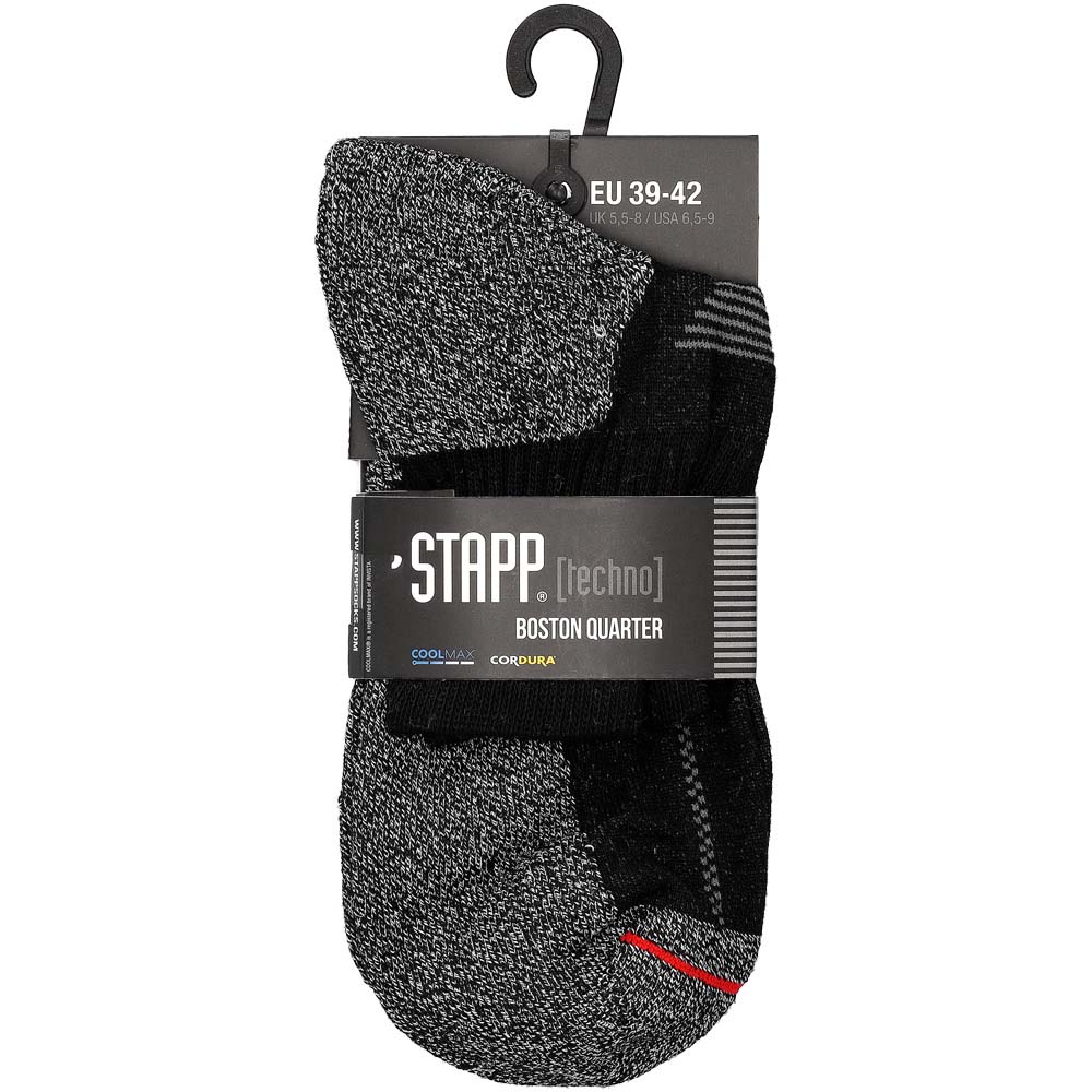 Stapp Boston Quarter - Werksokken - Zwart - 35-38