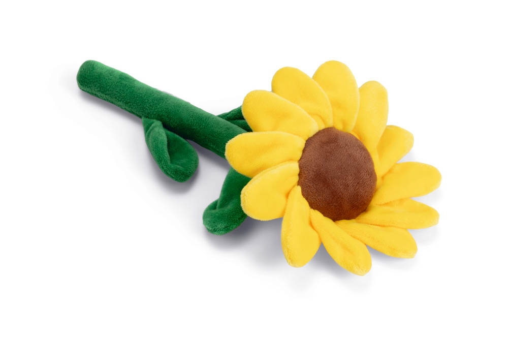 Beeztees Zonnebloem Sunny - Knuffel - Hondenspeelgoed - Geel