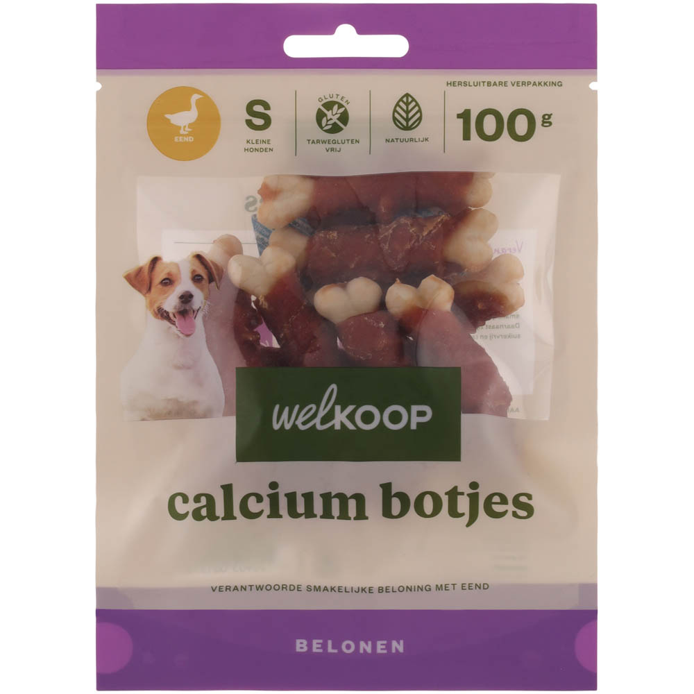 Welkoop - Calcium Botjes - 100 Gram - eend - XS