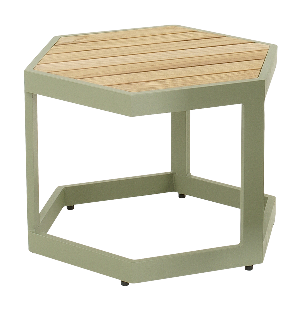 Lesli Living Esagono - Bijzettafel - Zachtgroen - 34x41.5x48 cm