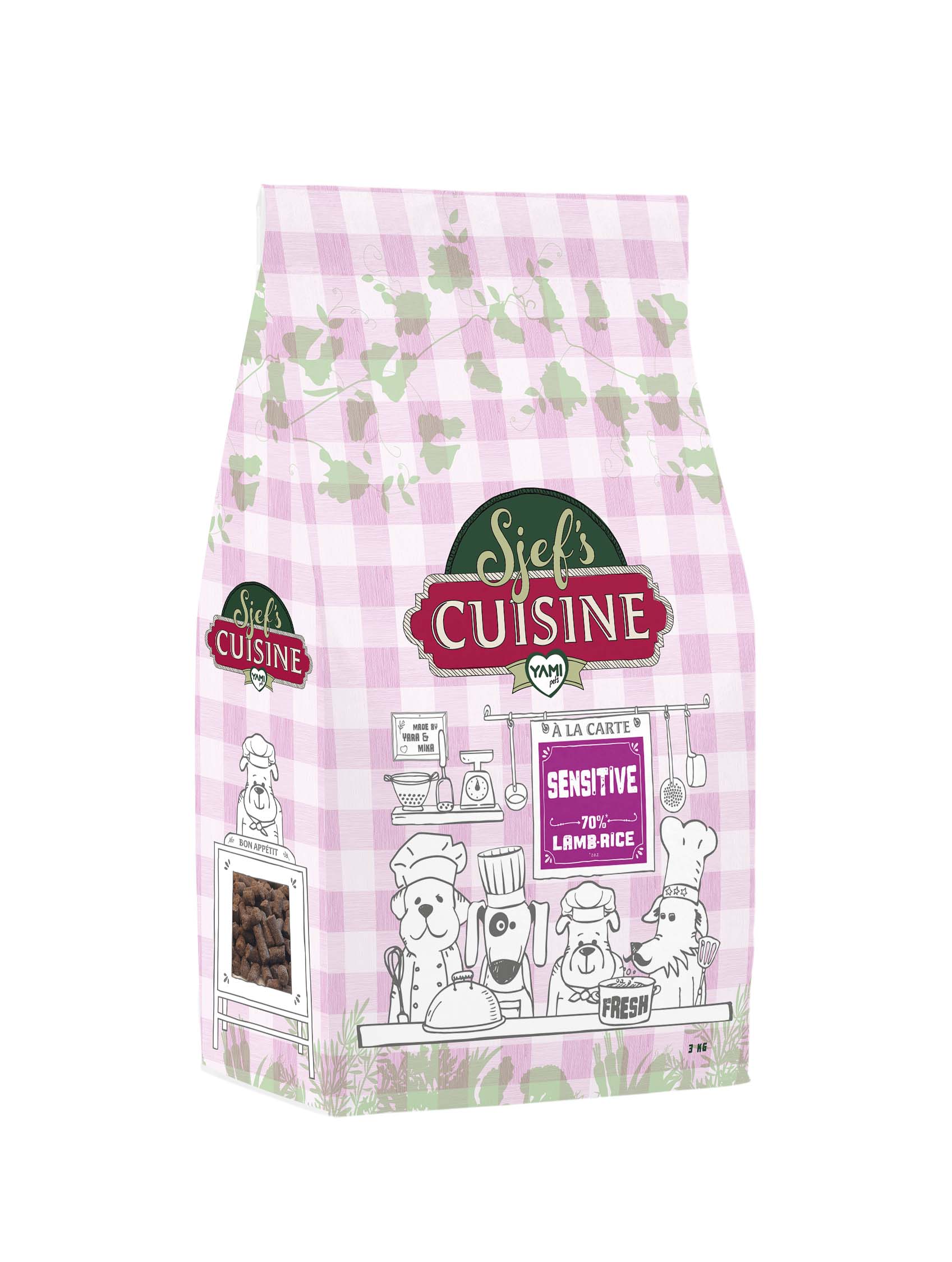 Sjef's Cuisine Sensitive  - Hondenvoer - 3 Kilogram - Lam & rijst