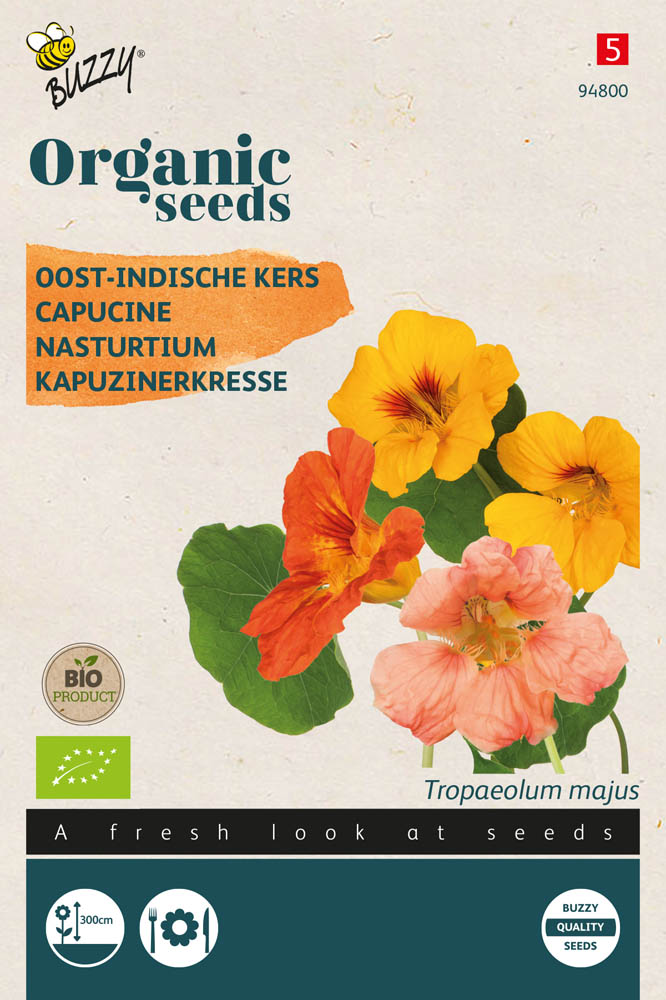 Buzzy Organic Bio Oost-Indische Kers - Bloemzaden