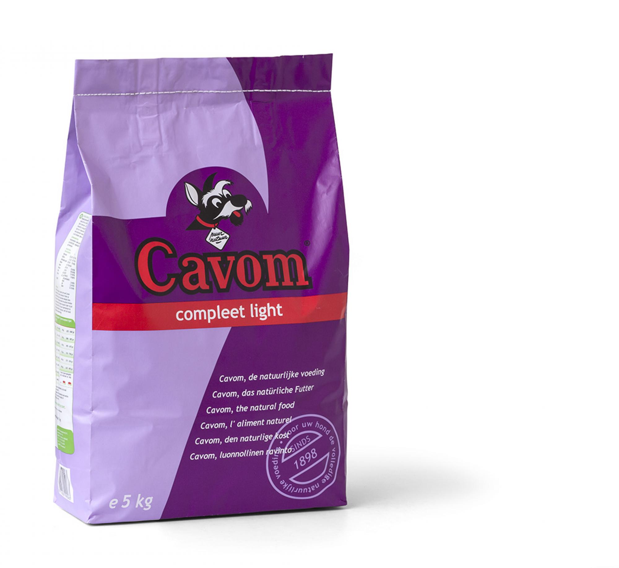 Cavom Compleet Light - Hondenvoer - 5 Kilogram - rund Cavom Compleet Light - Hondenvoer - 5 Kilogram - rund