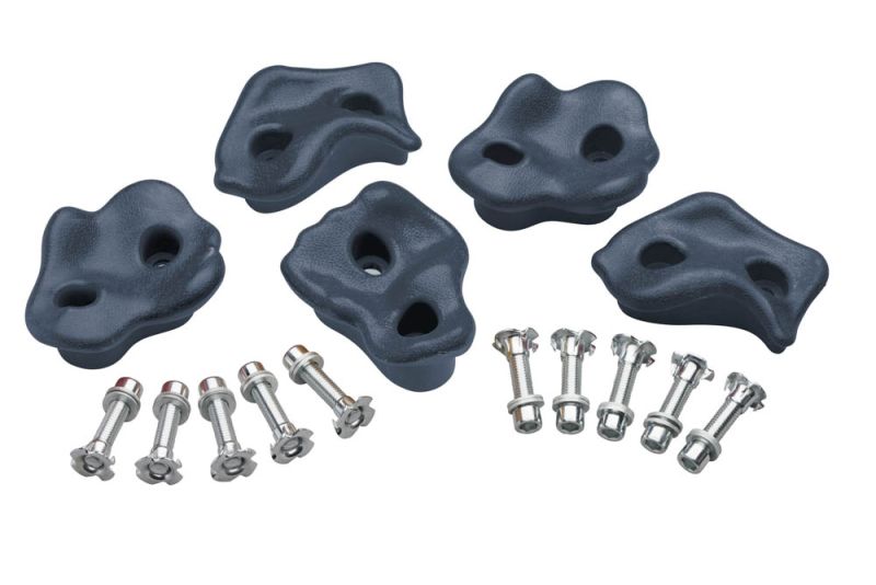 Swing King Kunststof - Klimsteenset - 5 Stuks - Grijs - Kunststof - M