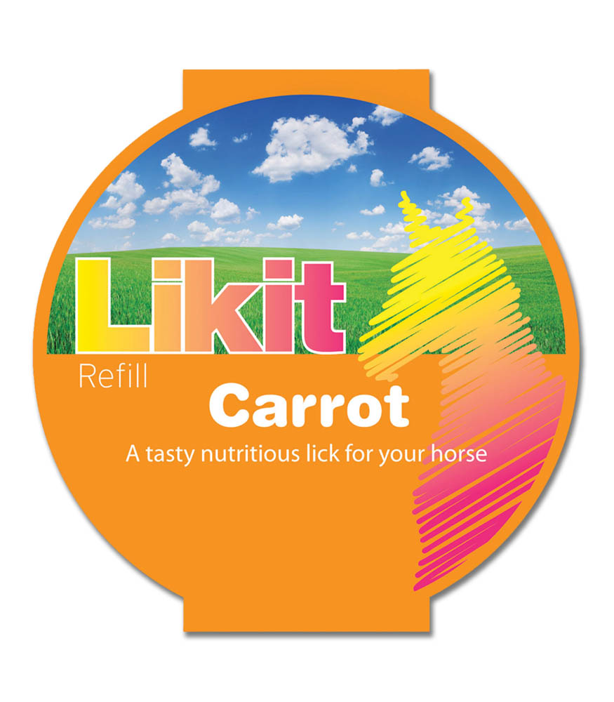 LIKIT Wortel Liksteen - Paardensnoepjes - 650 Gram - Wortel
