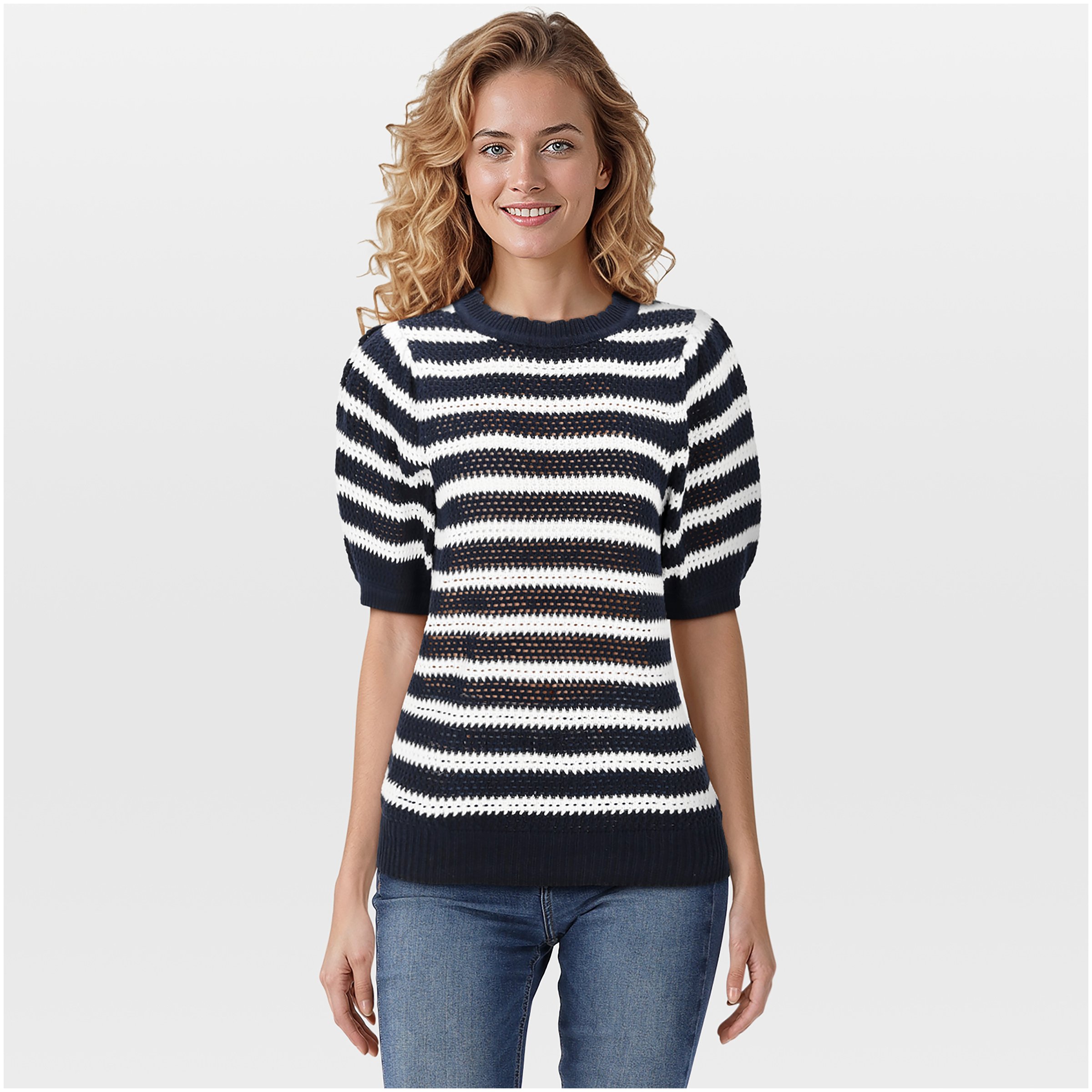 VELESTE Jence - T-Shirt - Melange donkerblauw - 36