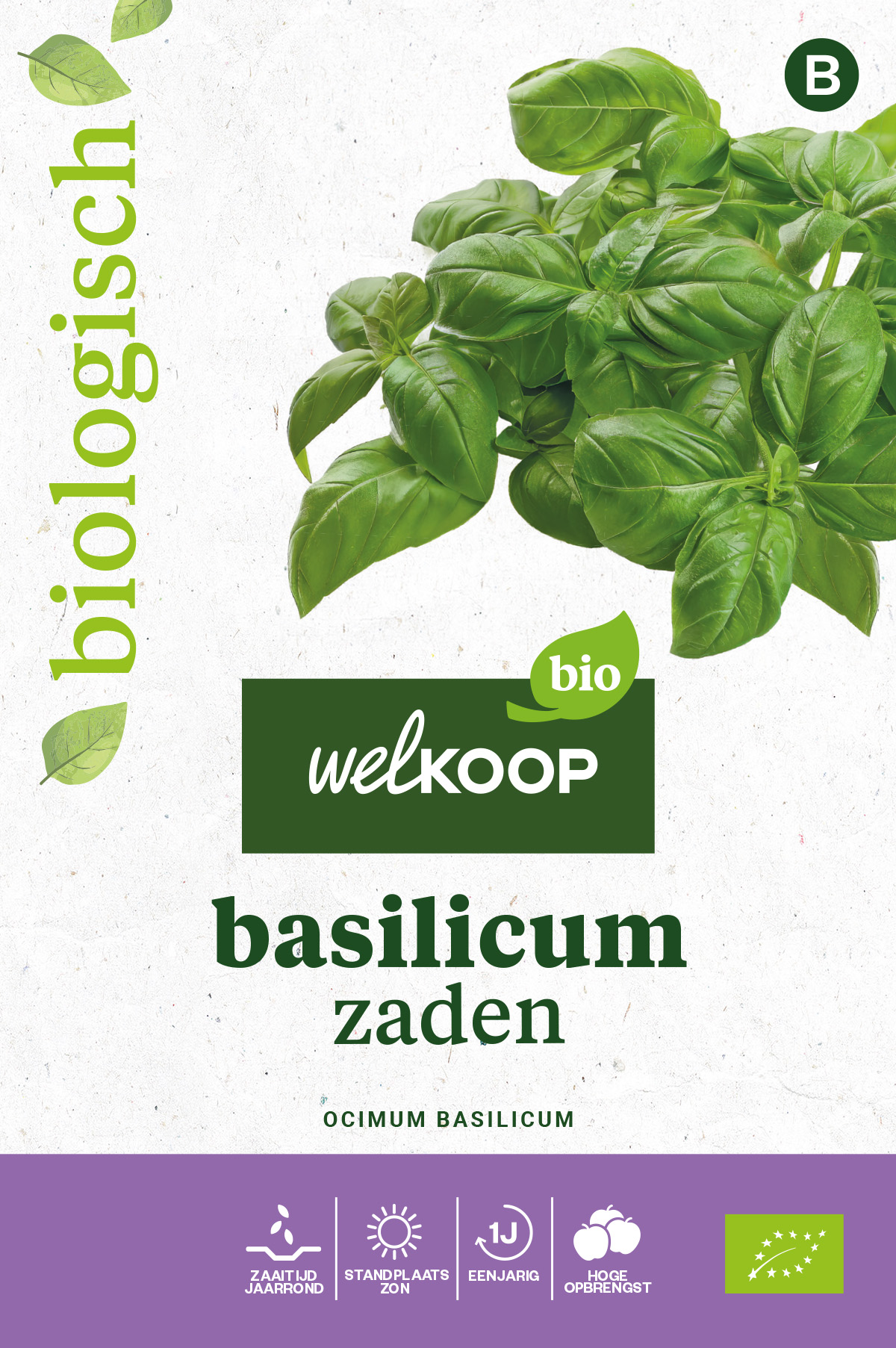 Welkoop Bio - Basilicum Zaden - 1 Gram