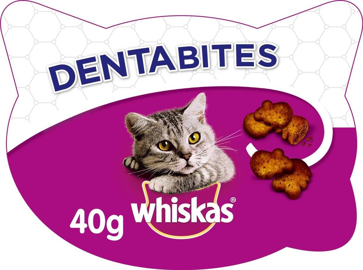 WHISKAS® Dentabits - Kattensnacks - 40 Gram - Kip