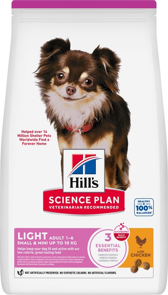 Hill's Science Plan Light Adult Small - Mini - Hondenvoer - 1.5 Kilogram - kip