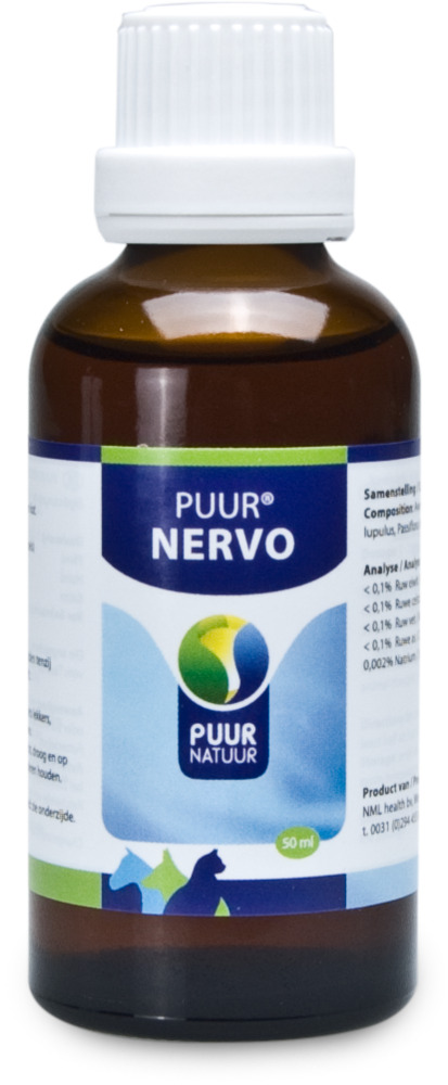 Puur Nervositeit - Kalmeringsmiddel Hond, Kat, Paard - 50 Milliliter