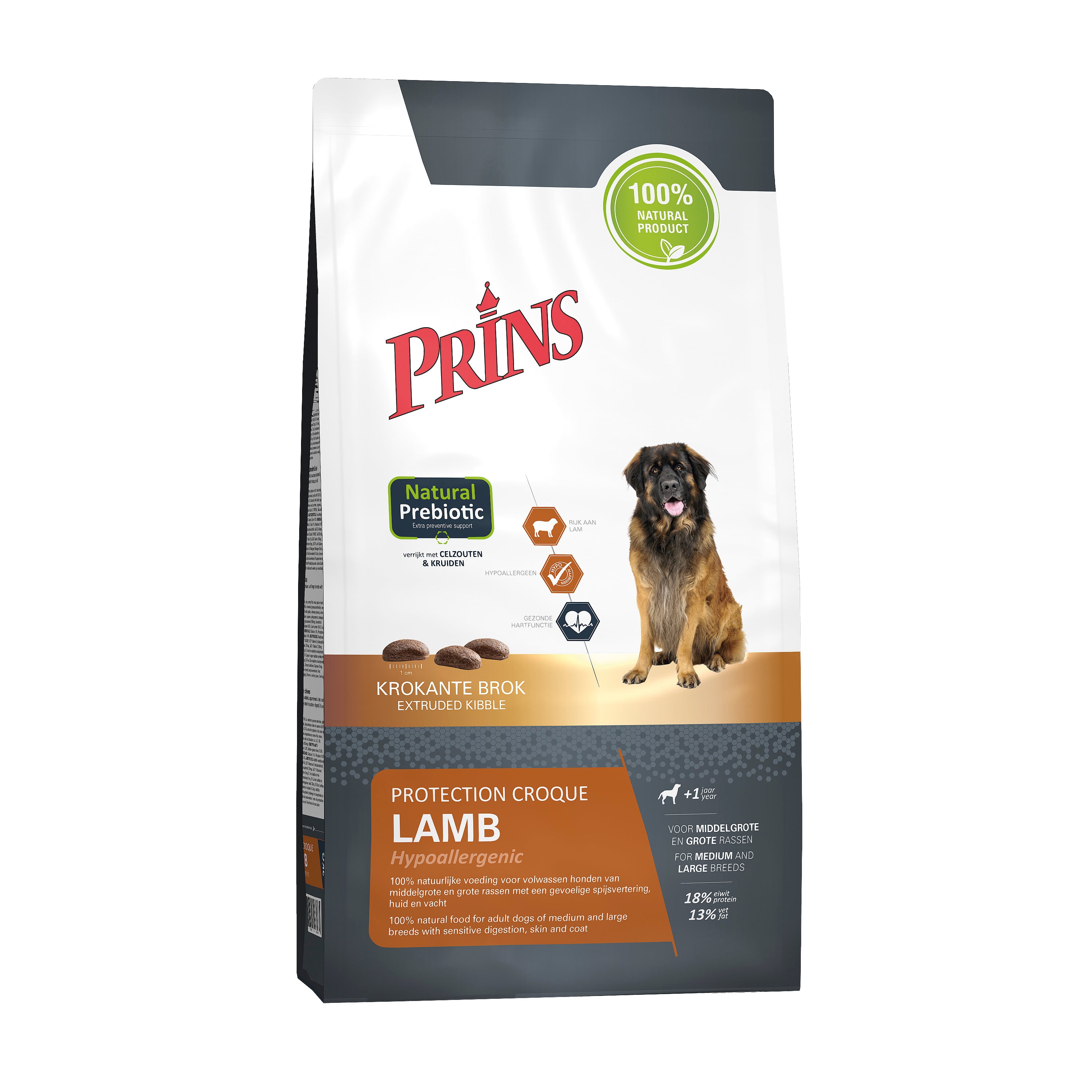 Prins Protection Croque Lamb Hypoallergenic - Hondenvoer - 2 Kilogram - Lam & rijst