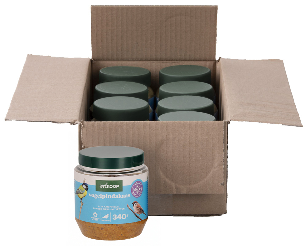 Welkoop - Vogelpindakaas - Tuinvogelvoer - 8 Stuks - Original