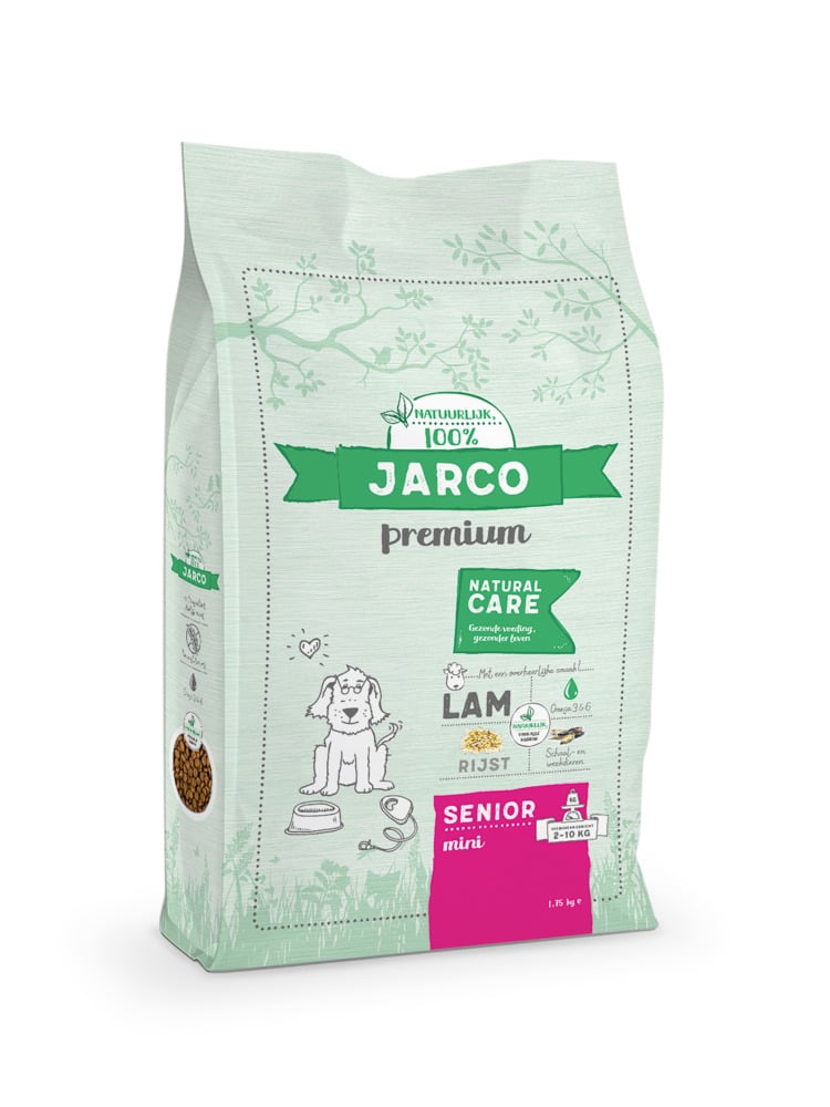 Jarco Dog Mini Senior - Hondenvoer - 1.75 Kilogram - groente, lam, rijst