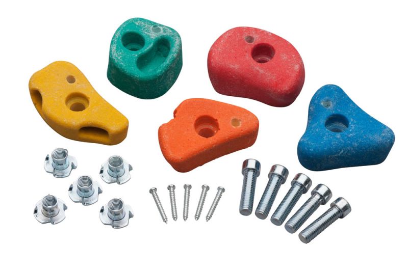 Swing King - Klimsteenset - 5 Stuks - Multi - Kunststof - S