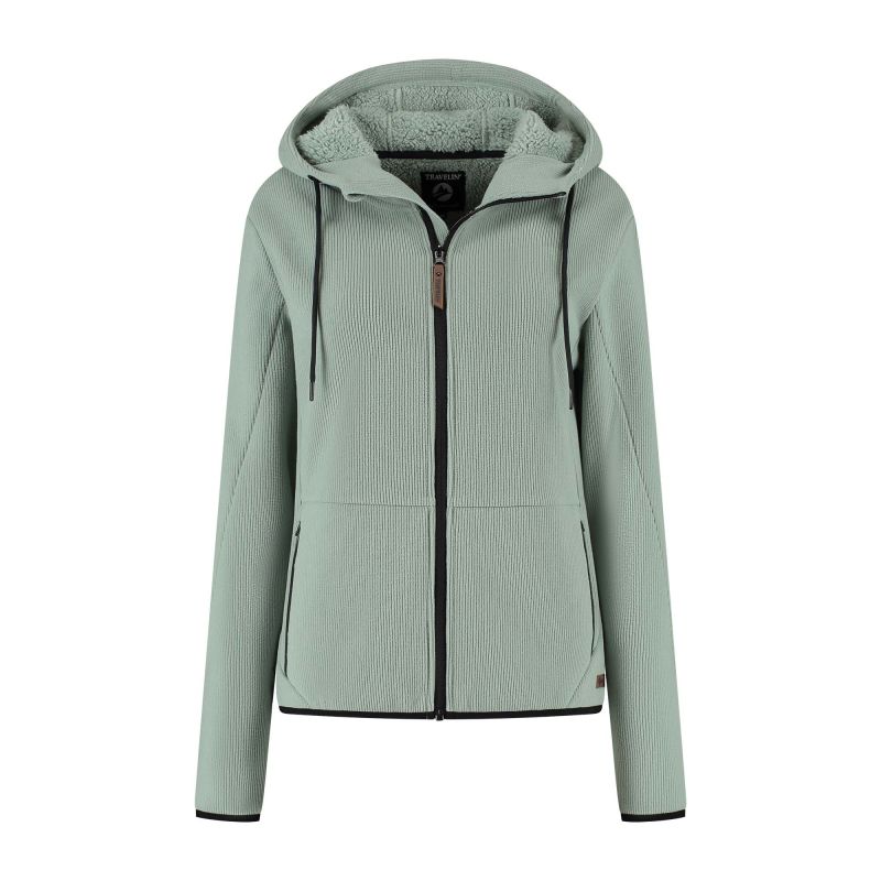 Travelin Kirsten - Fleecevest - Groen - S