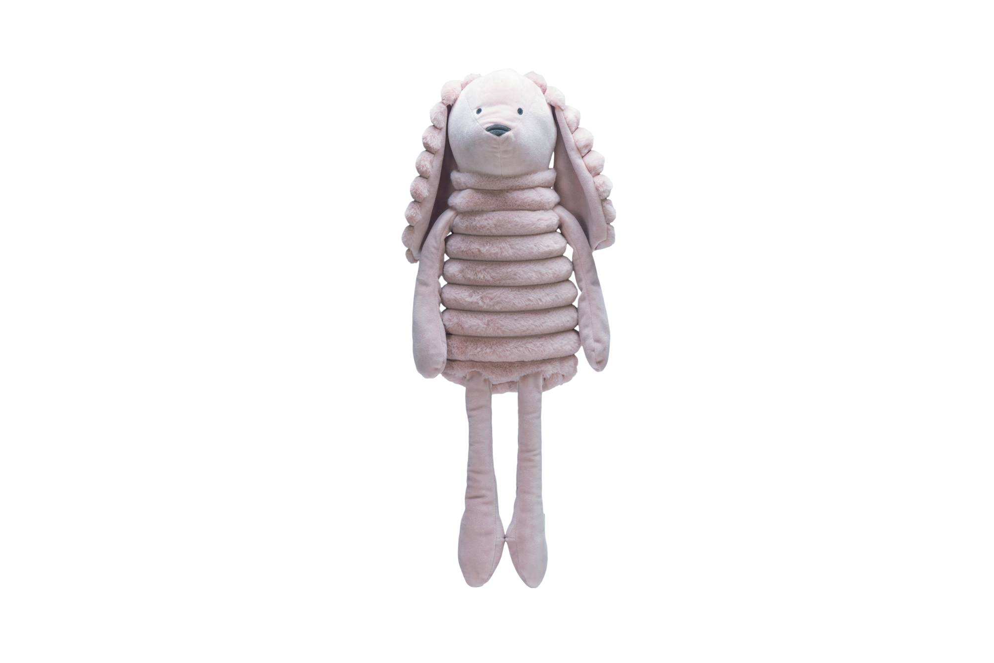 Designed by Lotte Reza Hang Konijn -  Pluche Knuffel - Hondenspeelgoed - Roze - 16.5x65x17 cm