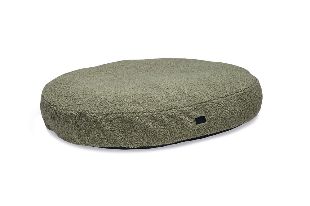 Designed by Lotte Yndis - Hondenkussen - Bouclé - Ovaal - Groen - 15x85x115 cm - XL