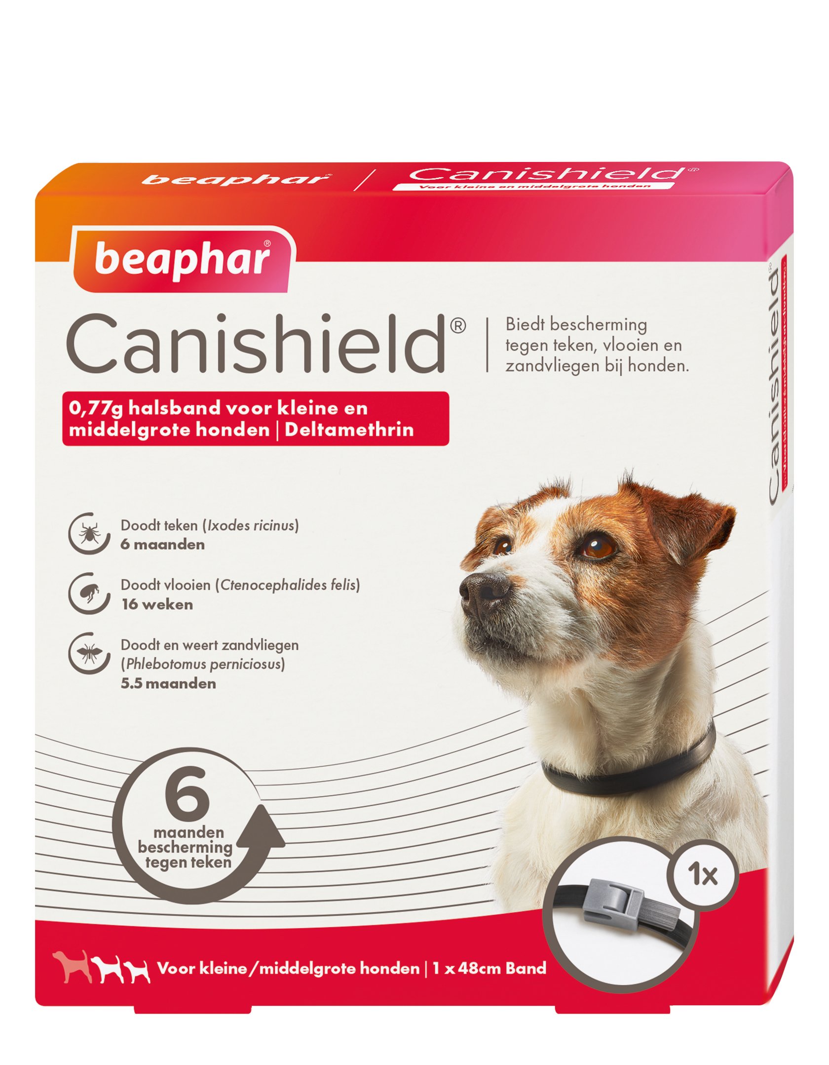 Beaphar Canishield - Anti Vlooien en Tekenband Hond - klein/middel - M