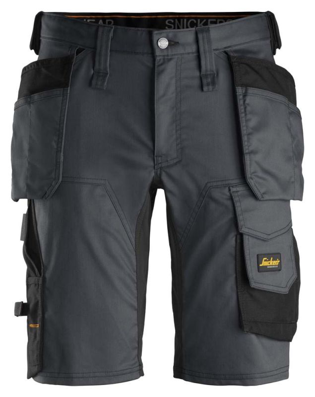 Snickers AllroundWork 6141 Stretch - Korte werkbroek - Grijs - 62