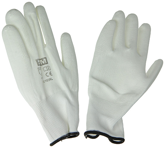 SAM Schildershandschoenen PU - Handschoenen XL - 35x14x4 cm - Wit - 2.7 cm