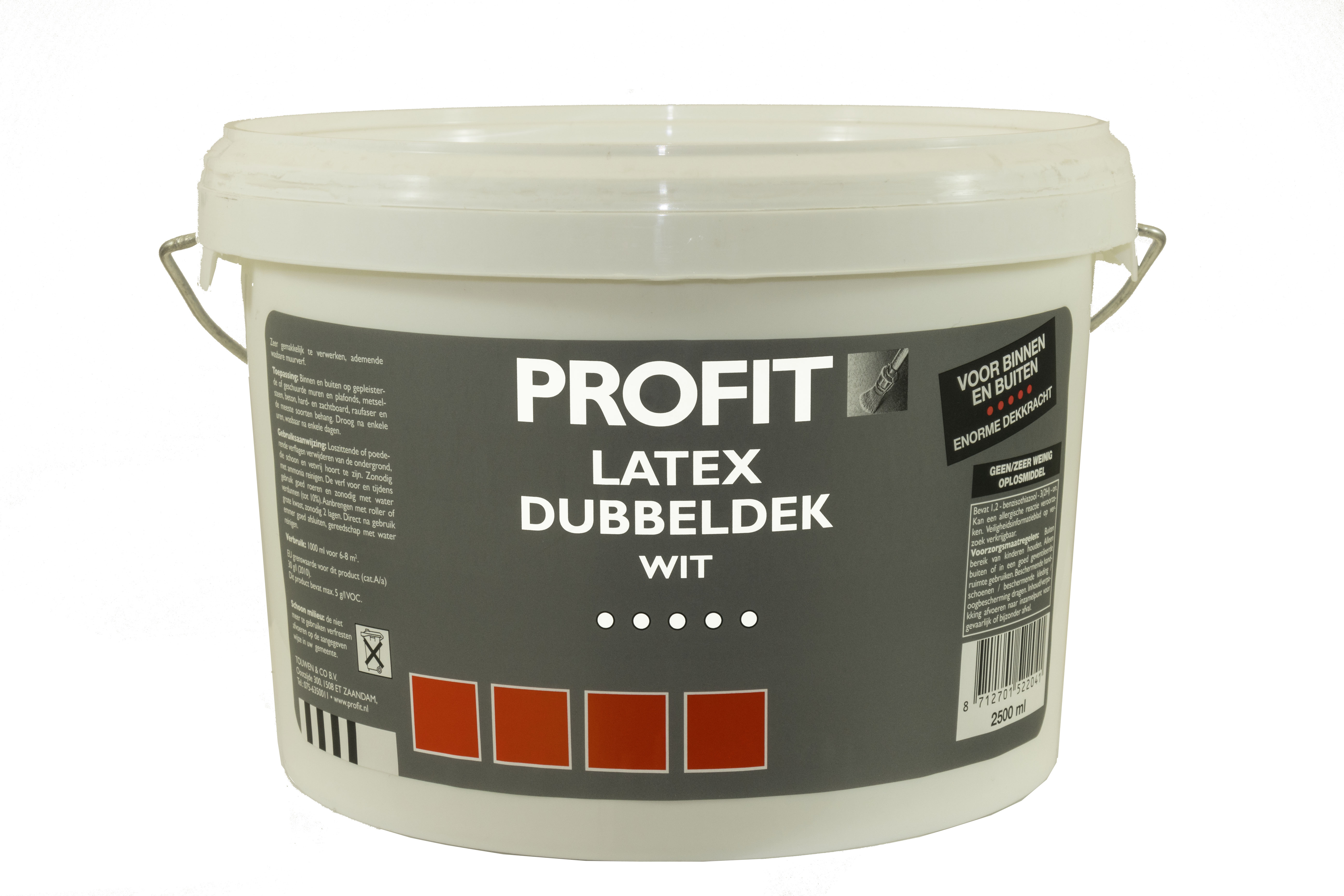 Tenco - Profit Latex Dubbeldek - 2.5 Liter - Wit