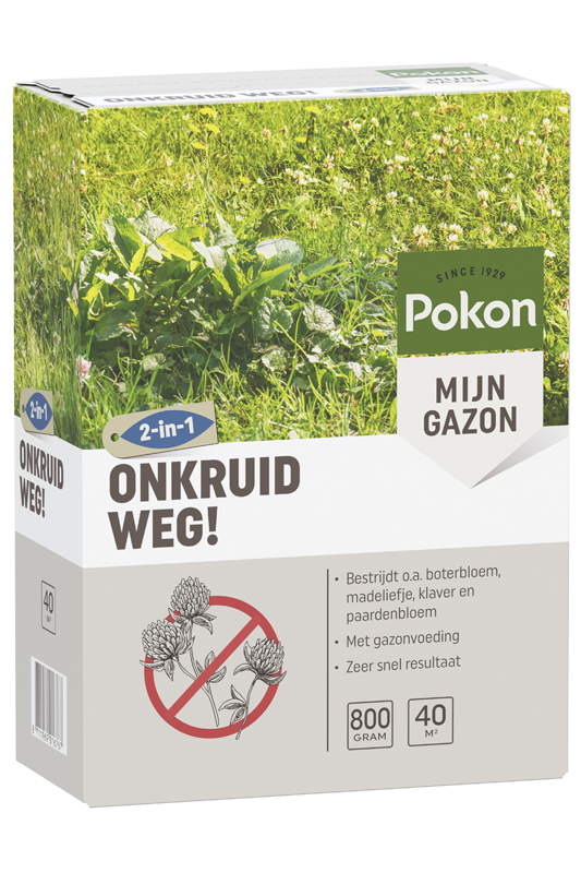 Pokon Onkruid weg - Gazonmeststof - 40 m2 - 800 Gram