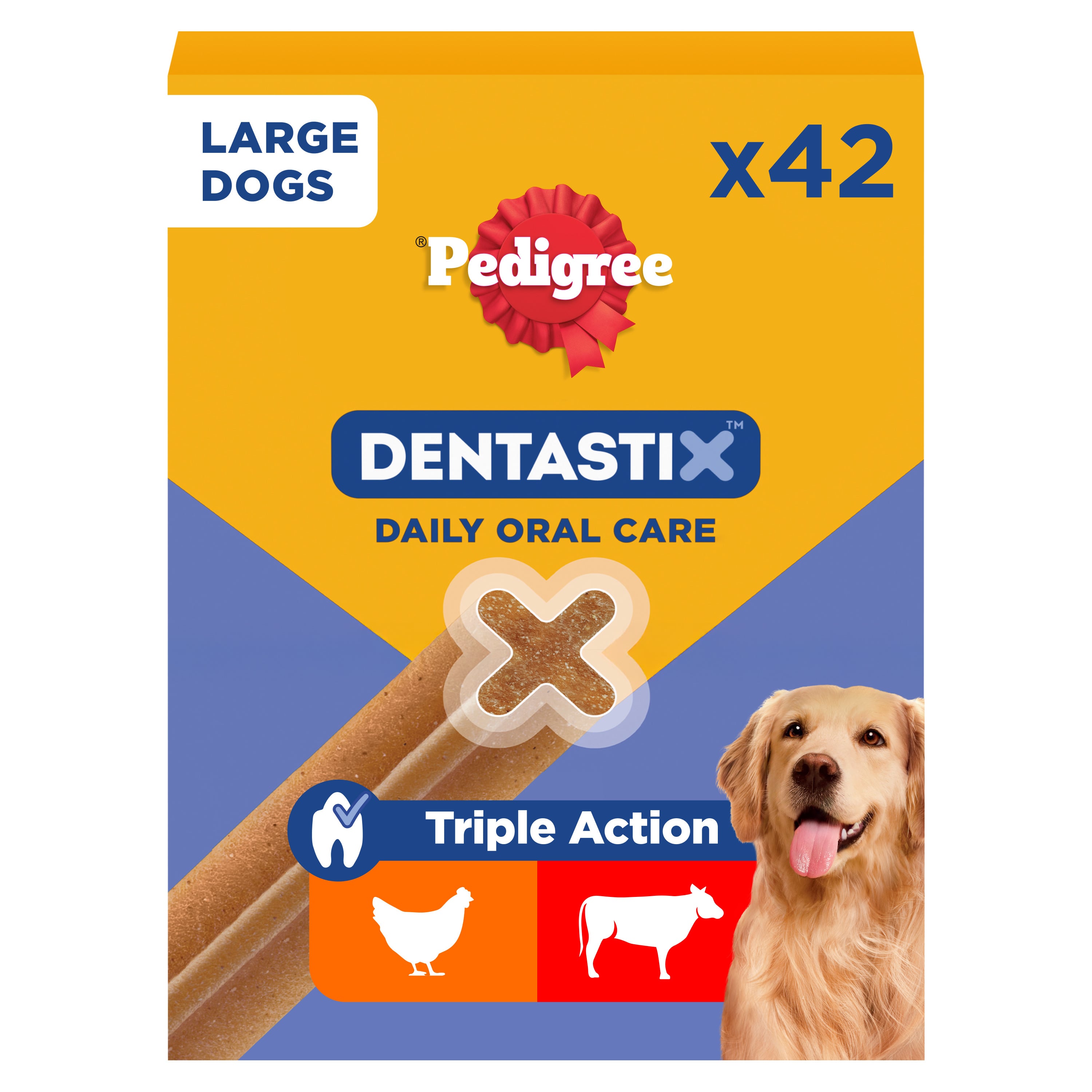 Pedigree Dentastix Large Multipack - Hondensnack - 42 Stuks - dental - L Pedigree Dentastix Large Multipack - Hondensnack - 42 Stuks - dental - L