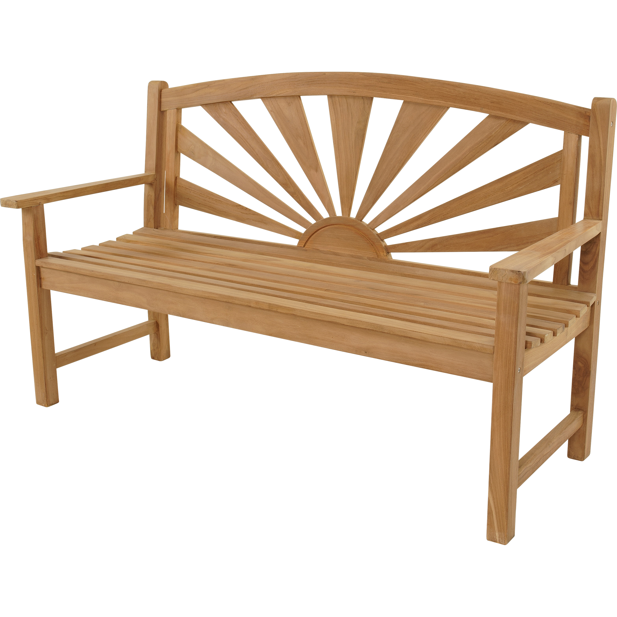 Lesli Living Sunburst - Tuinbank - Teak - 96x64x156 cm Lesli Living Sunburst - Tuinbank - Teak - 96x64x156 cm